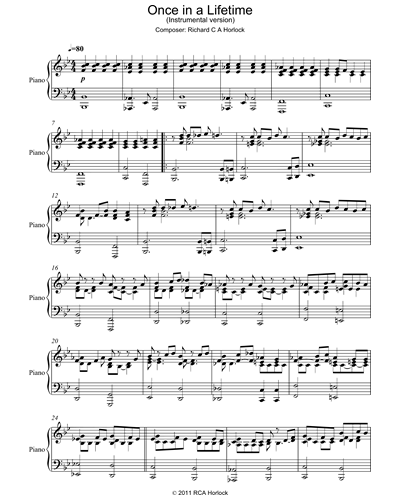 Once In A Lifetime (Instrumental Version)