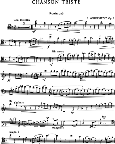 Chanson triste Op. 2