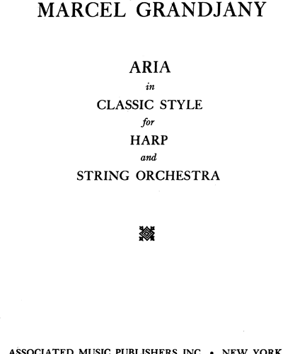 Aria in the Classic Style