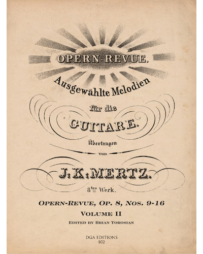 Opern-Revue, Vol. 2, op. 8 Nos. 9-16