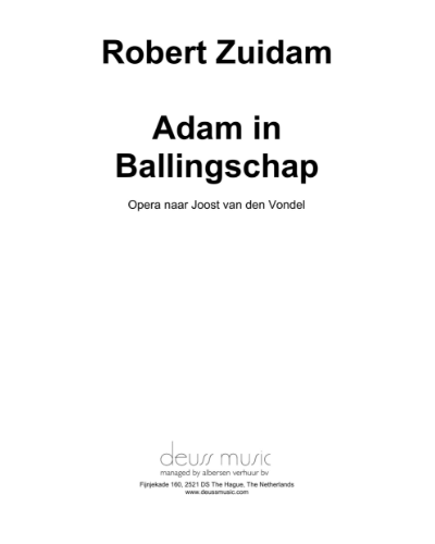 Adam in Ballingschap