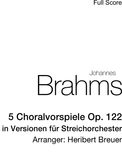 5 Choralvorspiele Op. 122